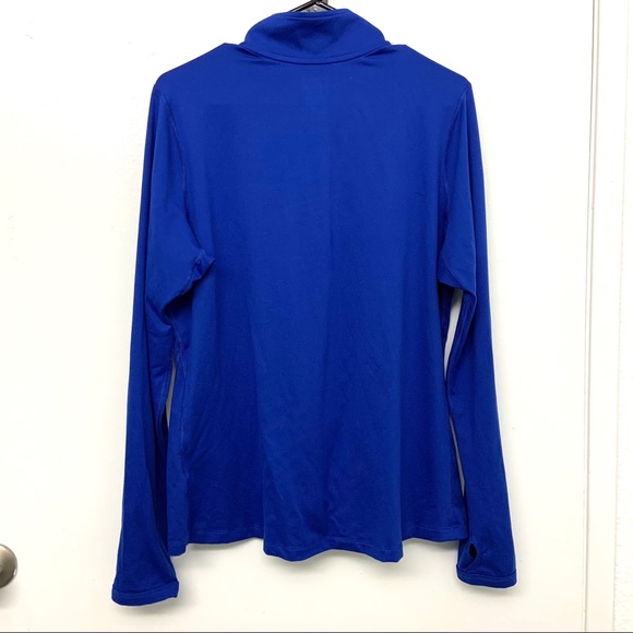 Nike LA Dodgers Element Blue Half Zip Running top - Picture 2 of 8